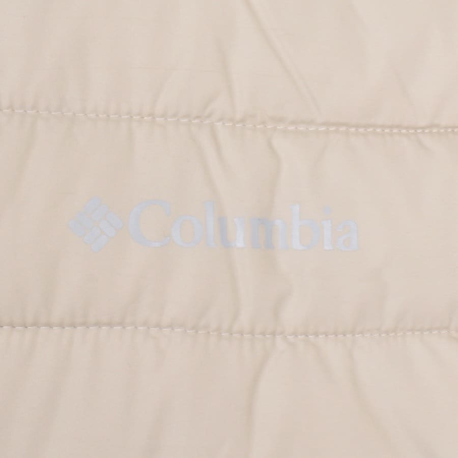 Image number 3 for Columbia Powder Lite Padded Logo Jacket Beige