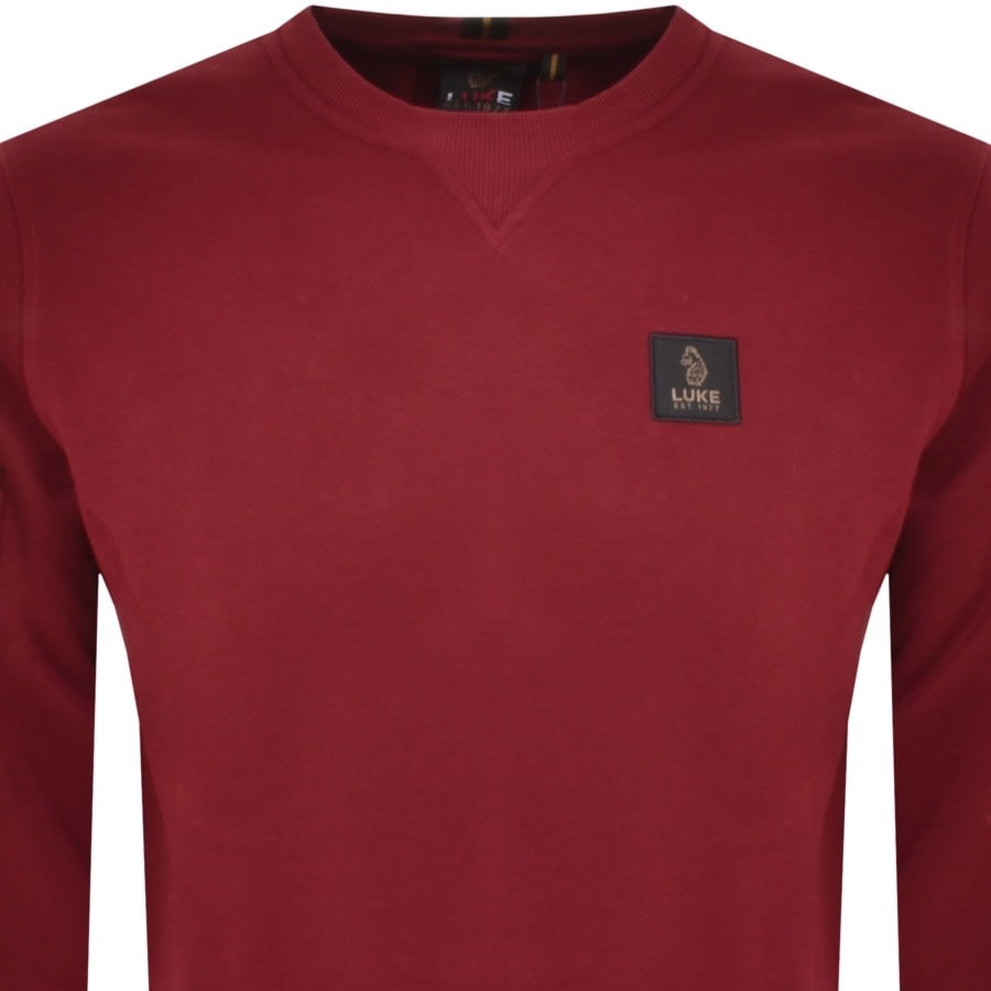 Image number 2 for Luke 1977 Burma Patch Sweatshirt Red