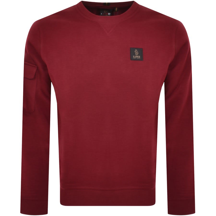 Image number 1 for Luke 1977 Burma Patch Sweatshirt Red