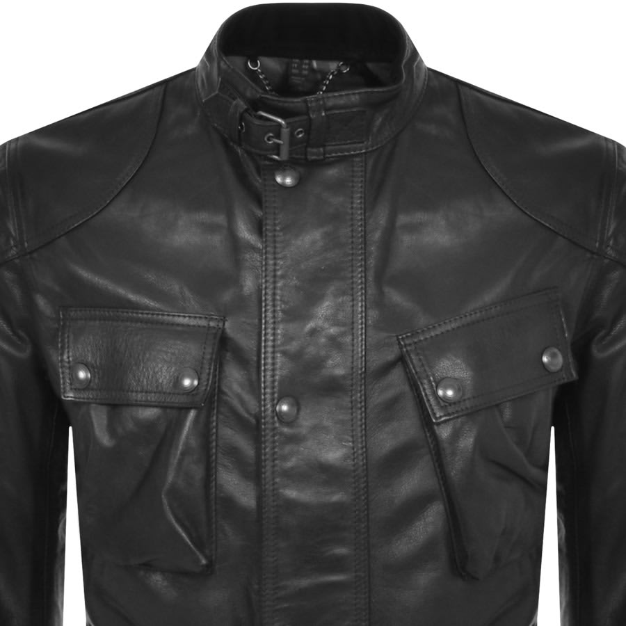 Image number 2 for Belstaff Trialmaster Leather Jacket Black