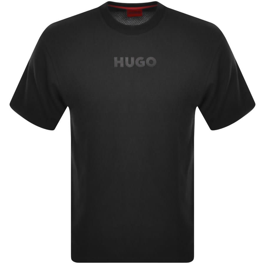Image number 1 for HUGO Daktai Crew Neck T Shirt Black