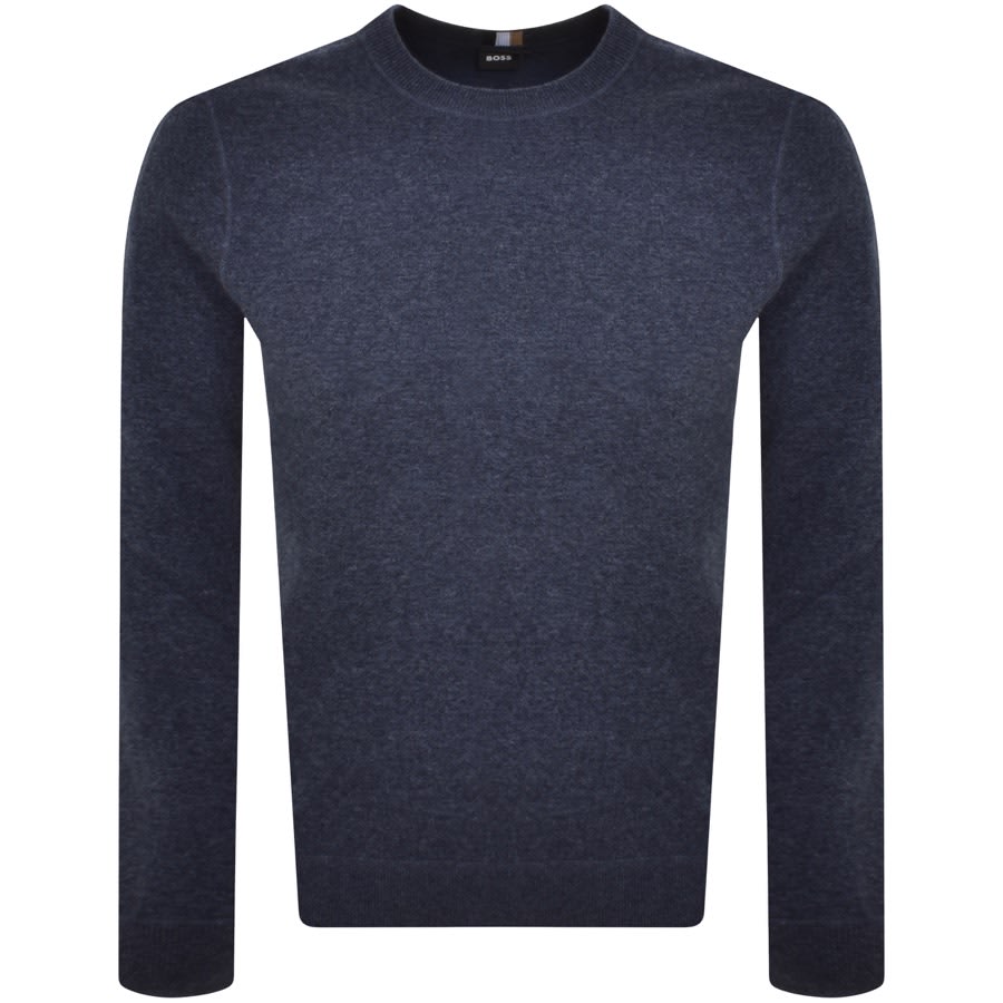 Image number 1 for BOSS Onore Knit Jumper Navy