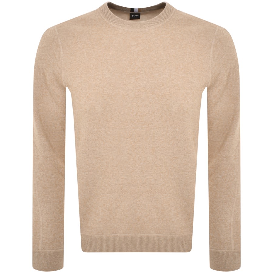 Image number 1 for BOSS Onore Knit Jumper Beige