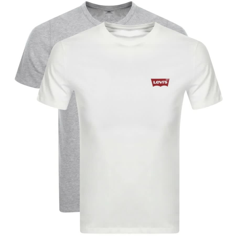 Image number 1 for Levis Original Two Pack Crew Neck T Shirt White