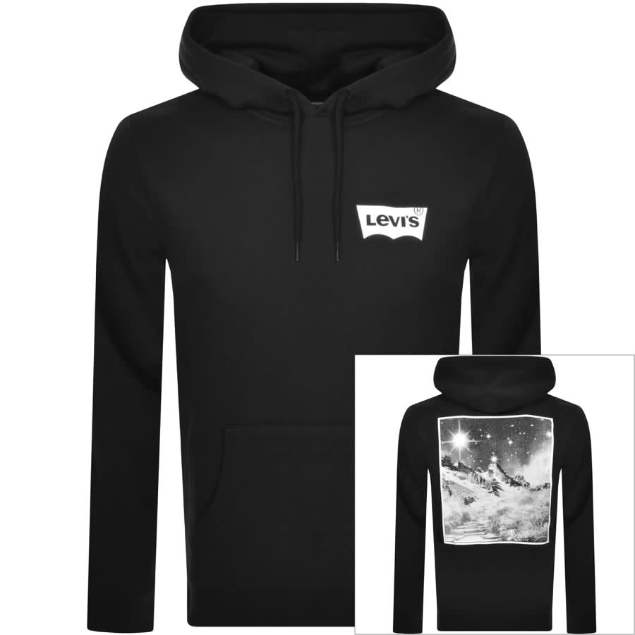 Image number 1 for Levis Standard Graphic Hoodie Black