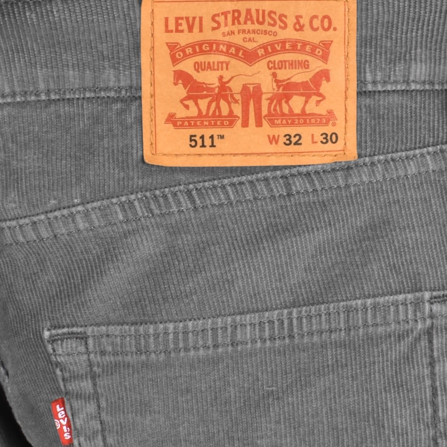 Image number 3 for Levis 511 Slim Fit Jeans Grey