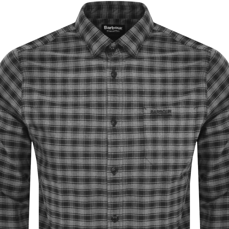 Image number 2 for Barbour International Cable Shirt Grey