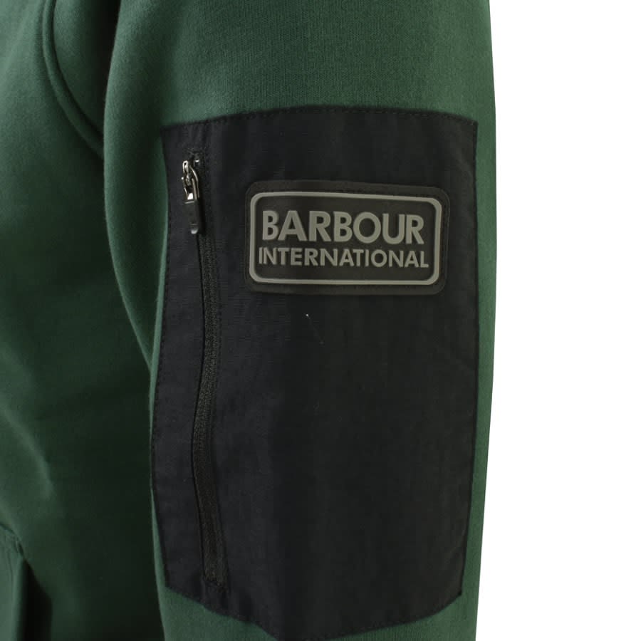Image number 3 for Barbour International Alloy Hoodie Green