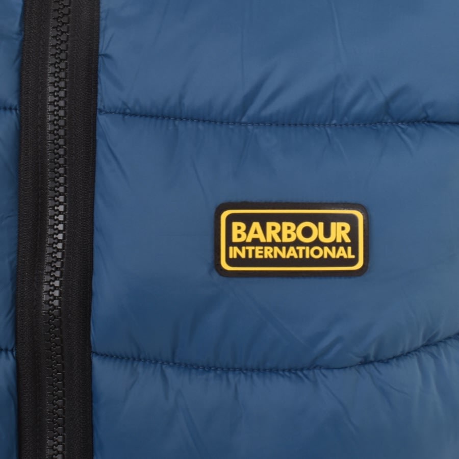 Image number 3 for Barbour International Bobber Gilet Blue