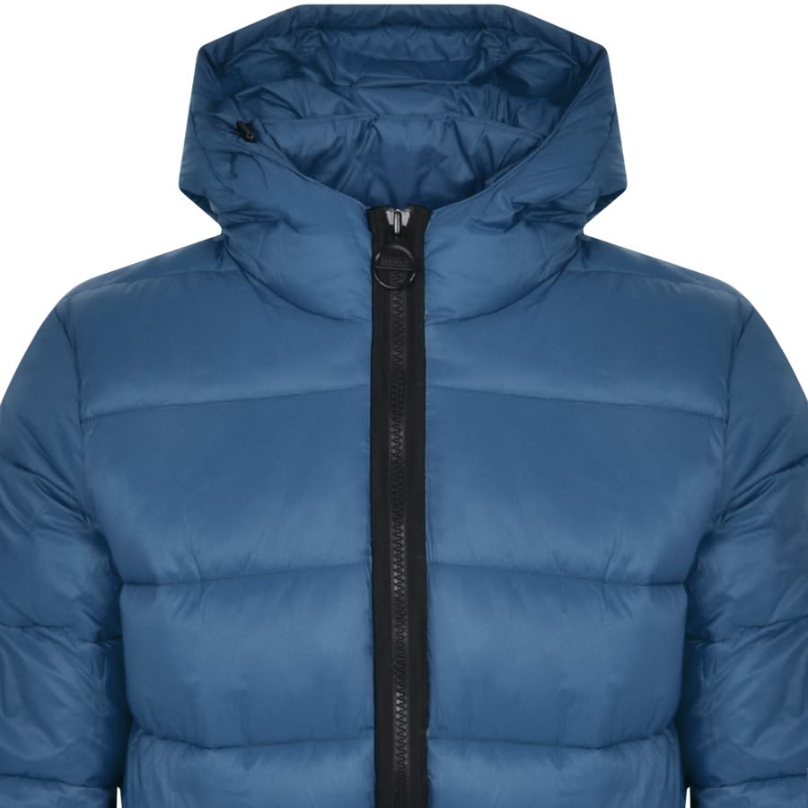 Image number 2 for Barbour International Bobber Quilt Jacket Blue