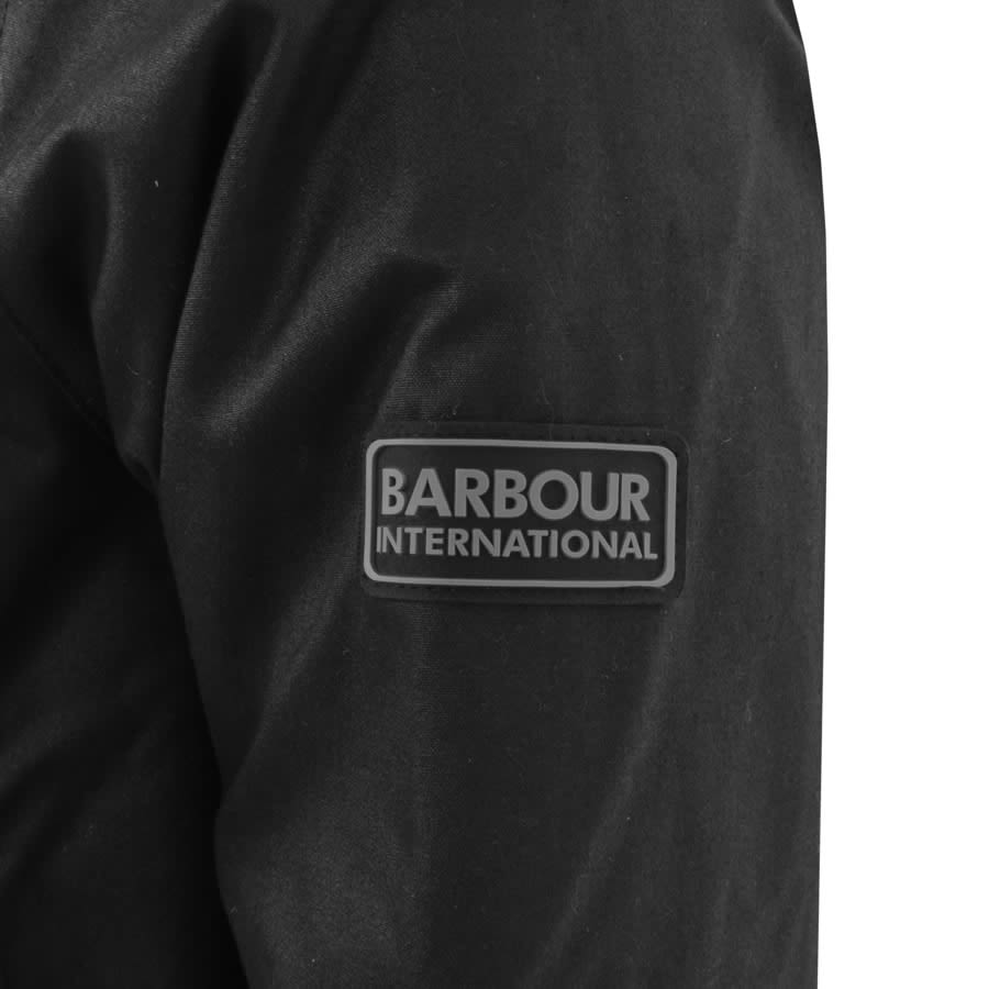 Image number 3 for Barbour International Tantallon Wax Jacket Black