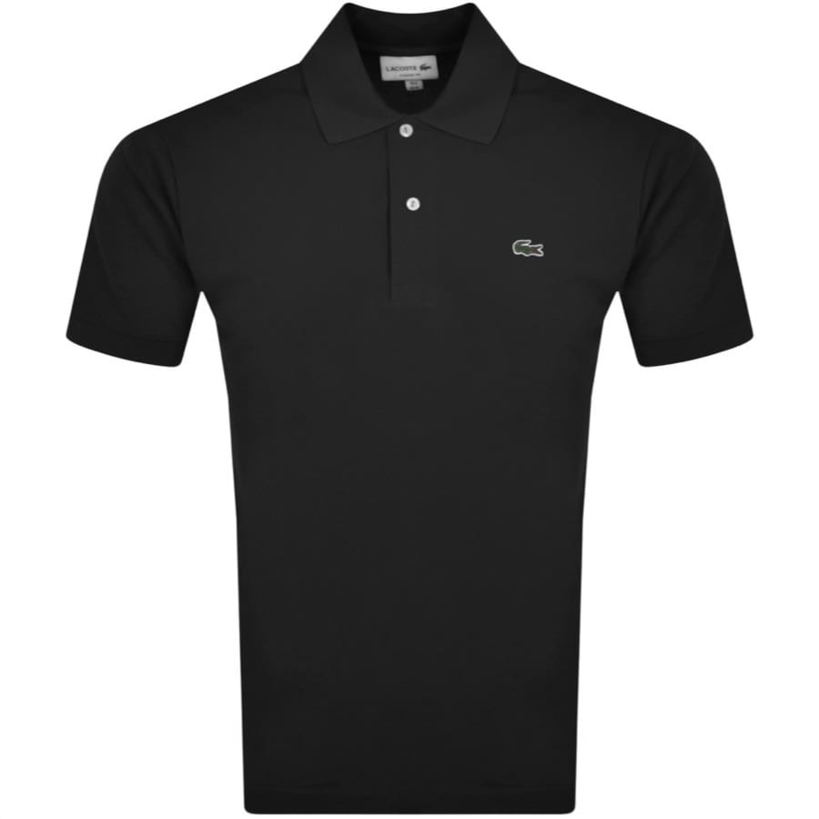 Image number 1 for Lacoste Short Sleeved Polo T Shirt Black