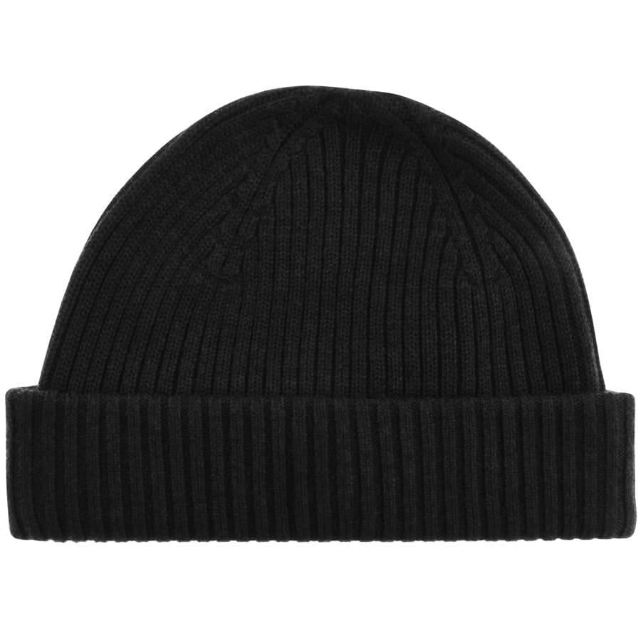 Image number 2 for Parajumpers Ribbed Beanie Hat Black