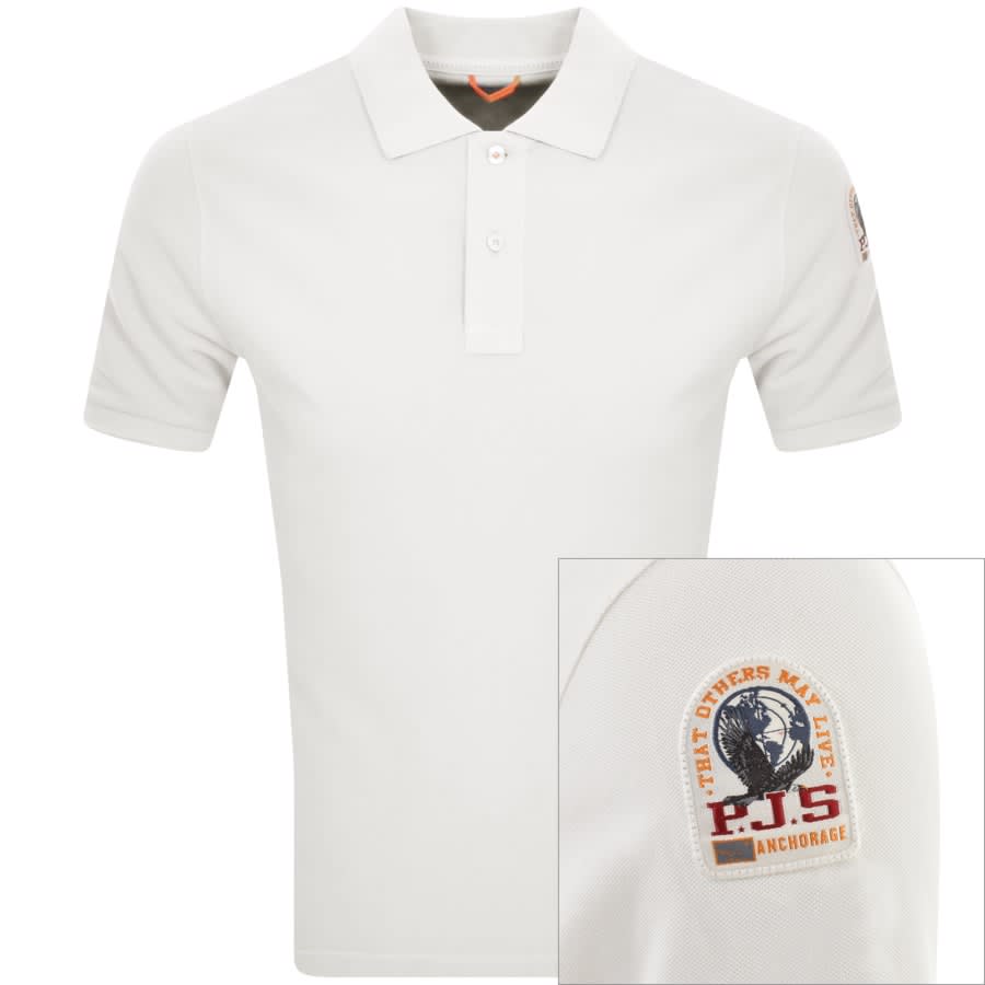 Image number 1 for Parajumpers Polo T Shirt White