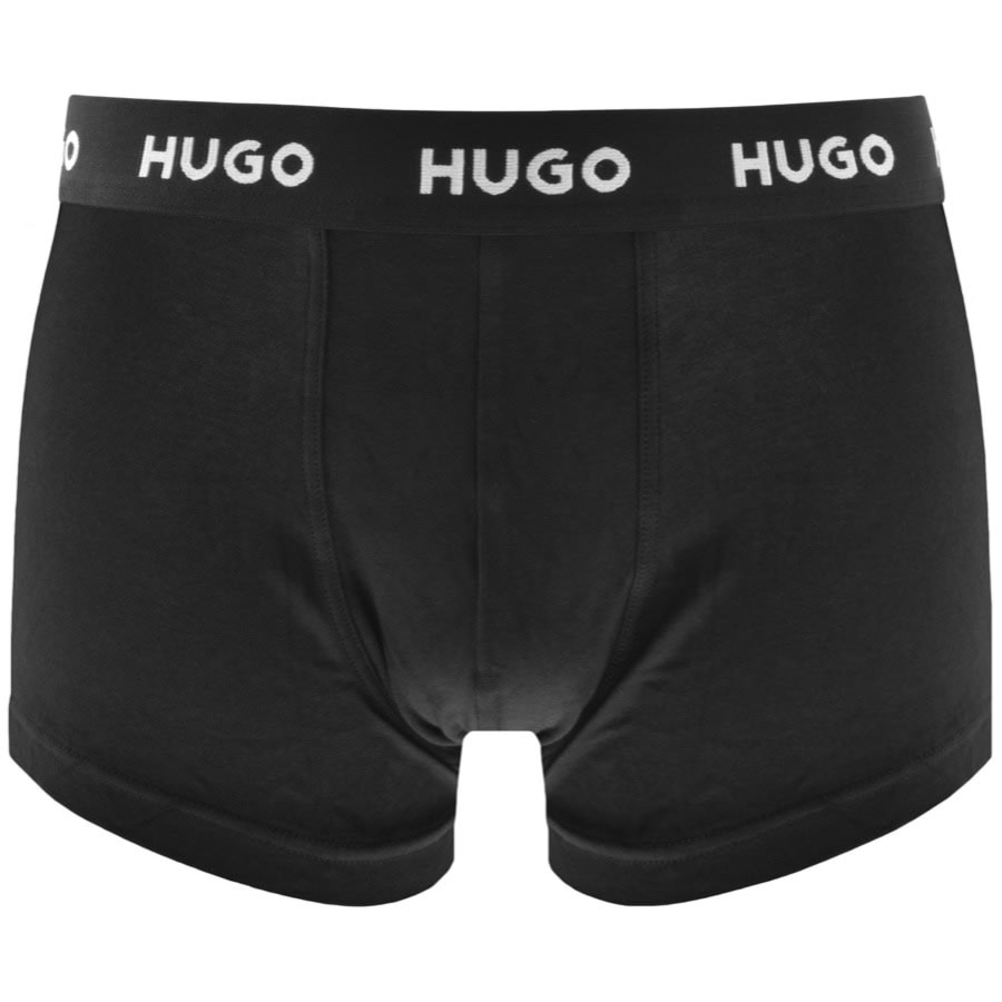 Image number 3 for HUGO Triple Pack Trunks Black