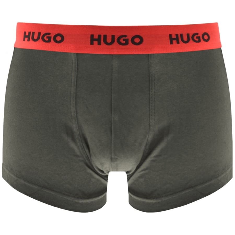 Image number 2 for HUGO Triple Pack Trunks Black