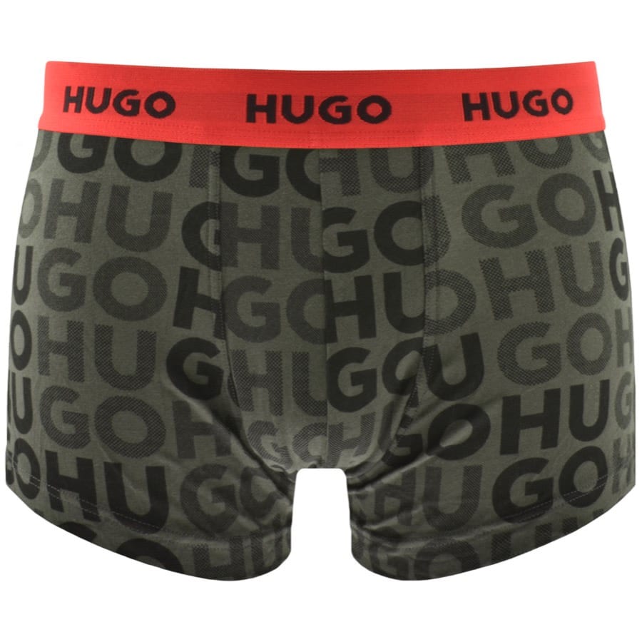 Image number 4 for HUGO Triple Pack Trunks Black