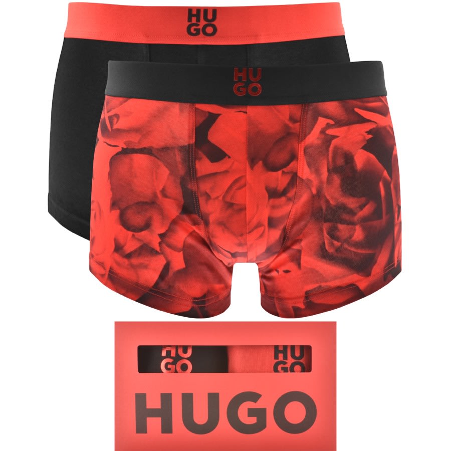 Image number 1 for HUGO Two Pack Trunks Black
