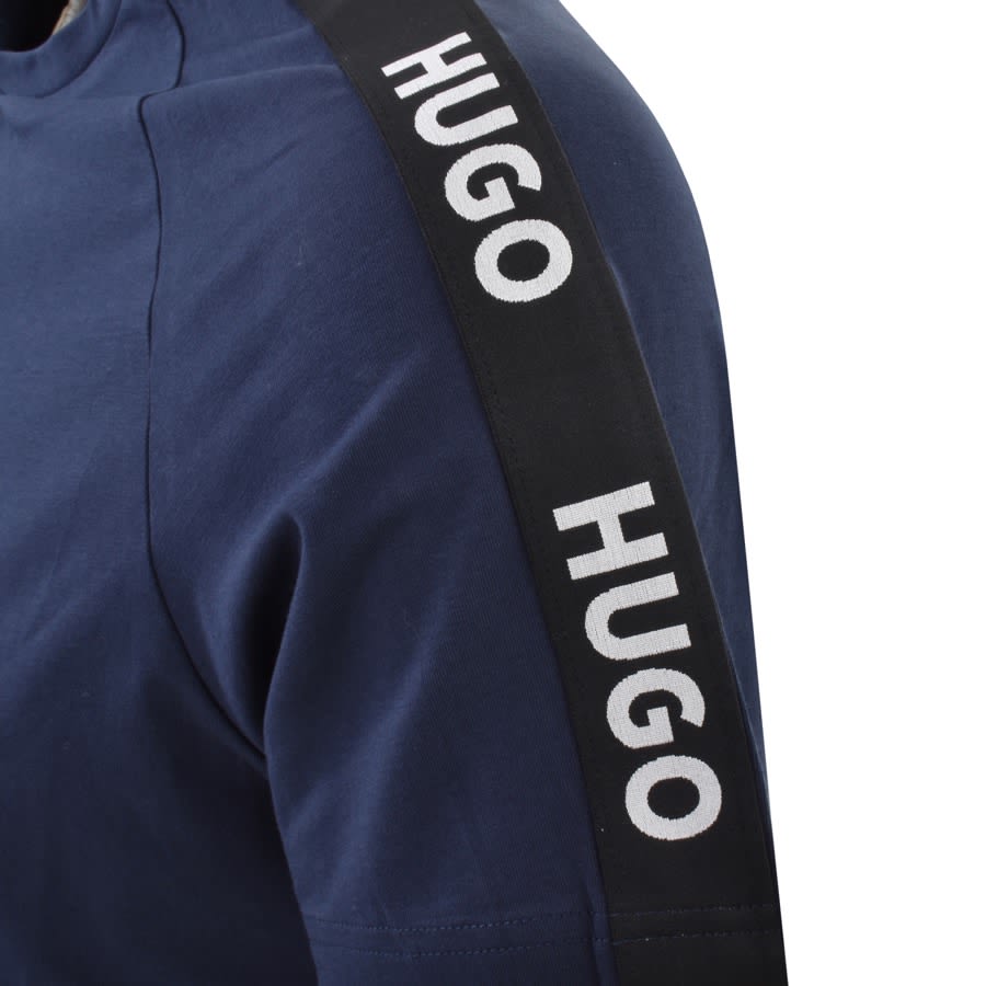 Image number 3 for HUGO Sporty Logo T Shirt Navy