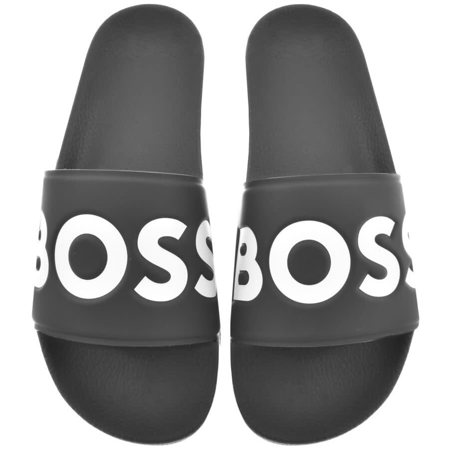Image number 1 for BOSS Aryeh Sliders Black