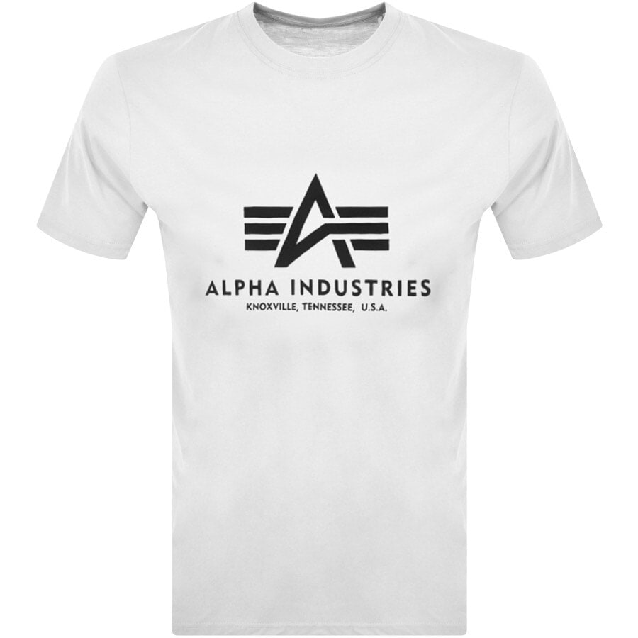 Image number 1 for Alpha Industries Basic Logo T Shirt White