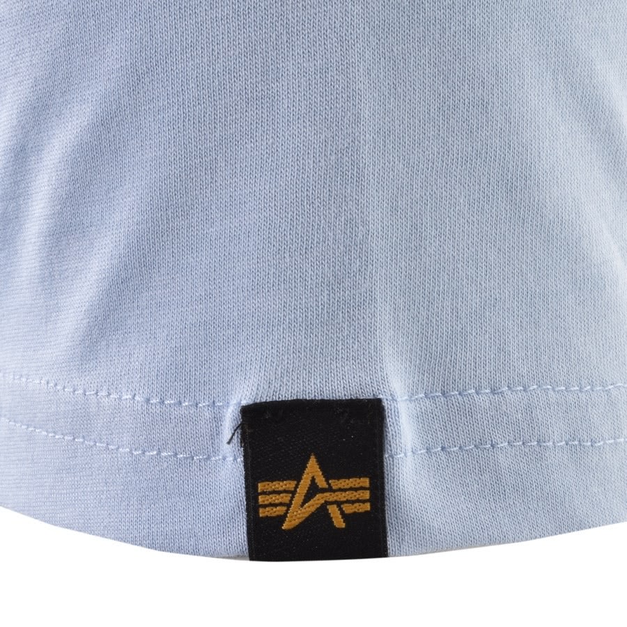 Image number 3 for Alpha Industries Logo T Shirt Blue