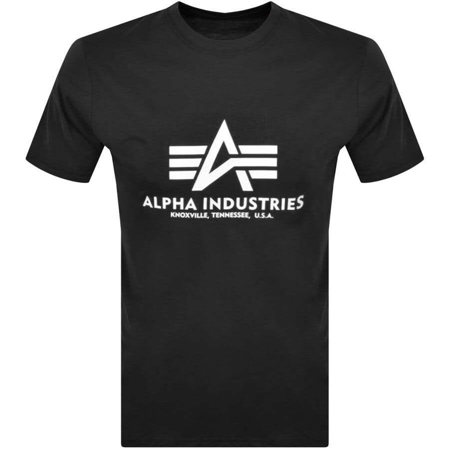 Image number 1 for Alpha Industries Basic Logo T Shirt Black