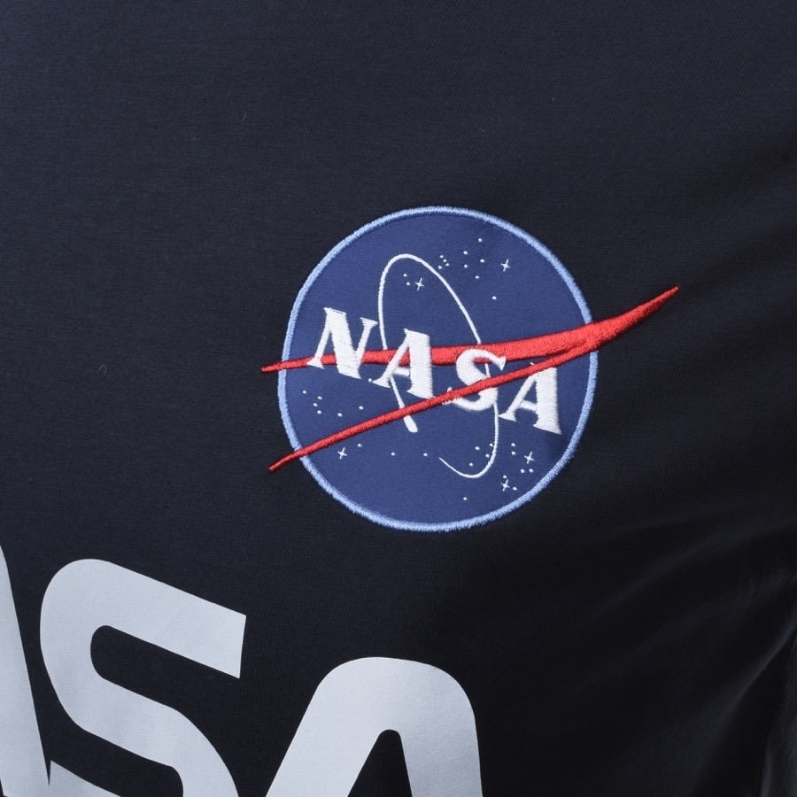 Image number 3 for Alpha Industries Nasa Reflective T Shirt Blue