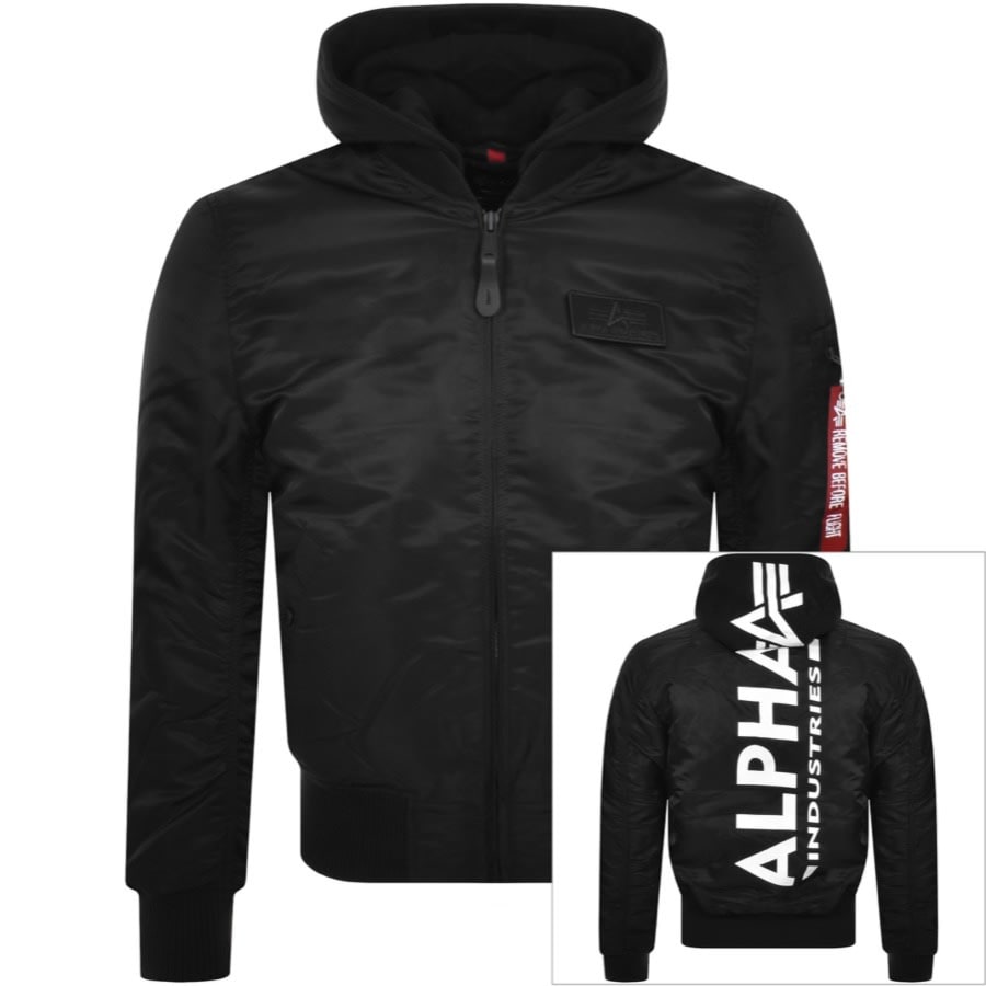 Image number 1 for Alpha Industries MA 1 Jacket Black