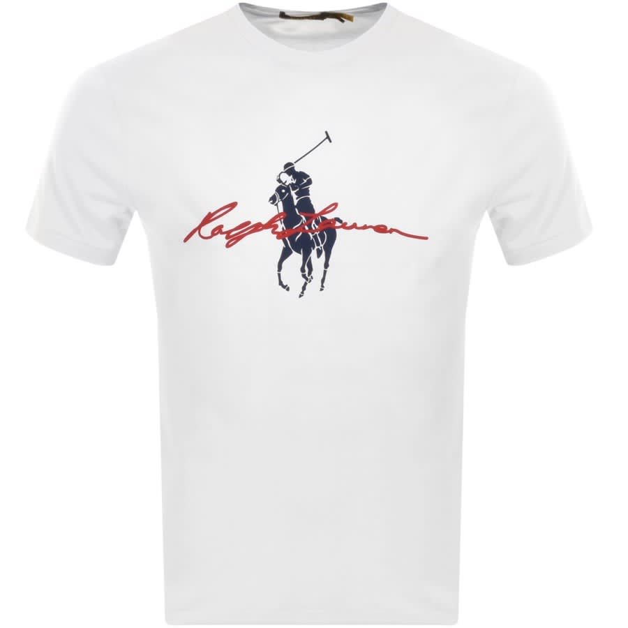 Image number 1 for Ralph Lauren Logo T Shirt White