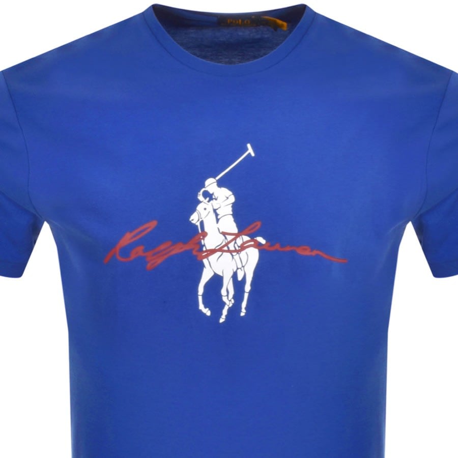 Image number 2 for Ralph Lauren Logo T Shirt Blue