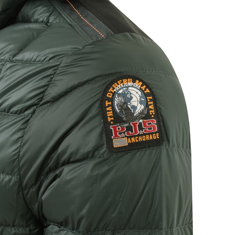 Image number 3 for Parajumpers Hiram Hooded Jacket Green