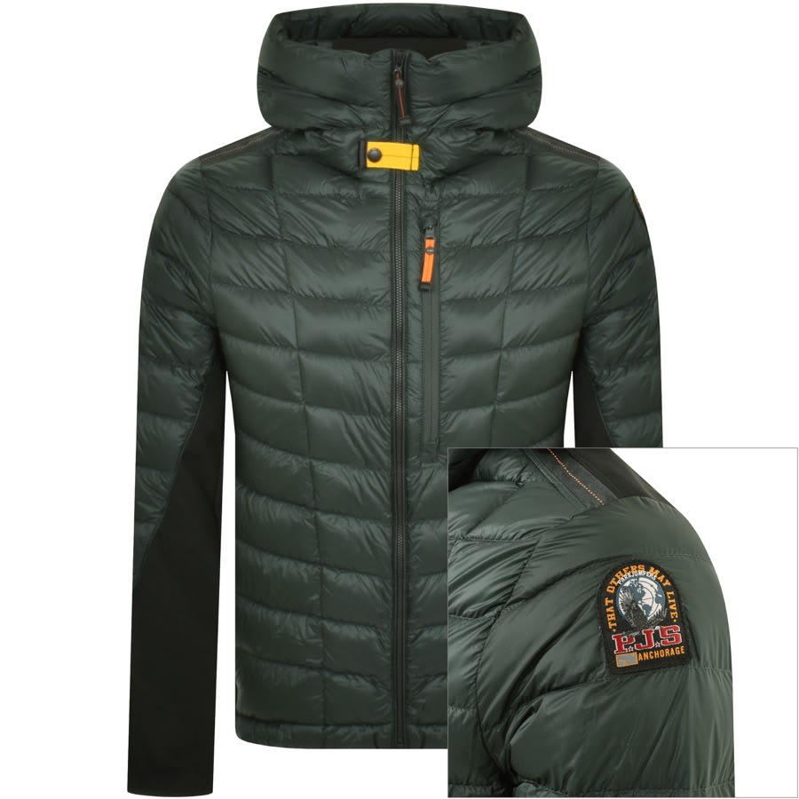 Image number 1 for Parajumpers Hiram Hooded Jacket Green