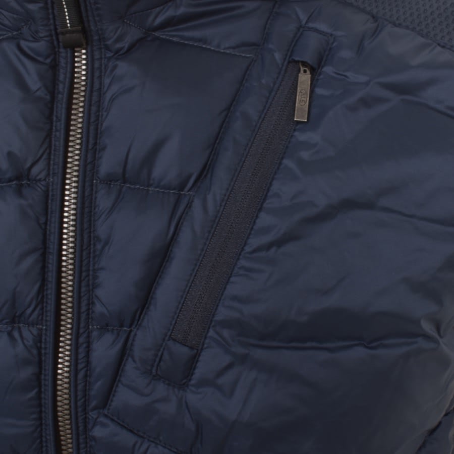 Image number 3 for Parajumpers Zavier Quilted Gilet Navy