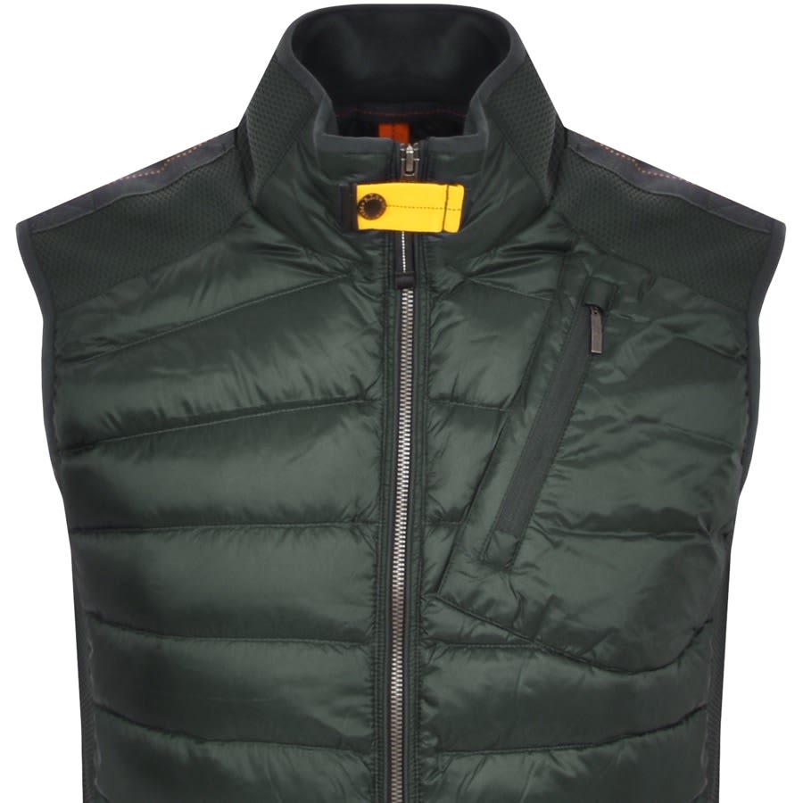 Image number 2 for Parajumpers Zavier Quilted Gilet Green