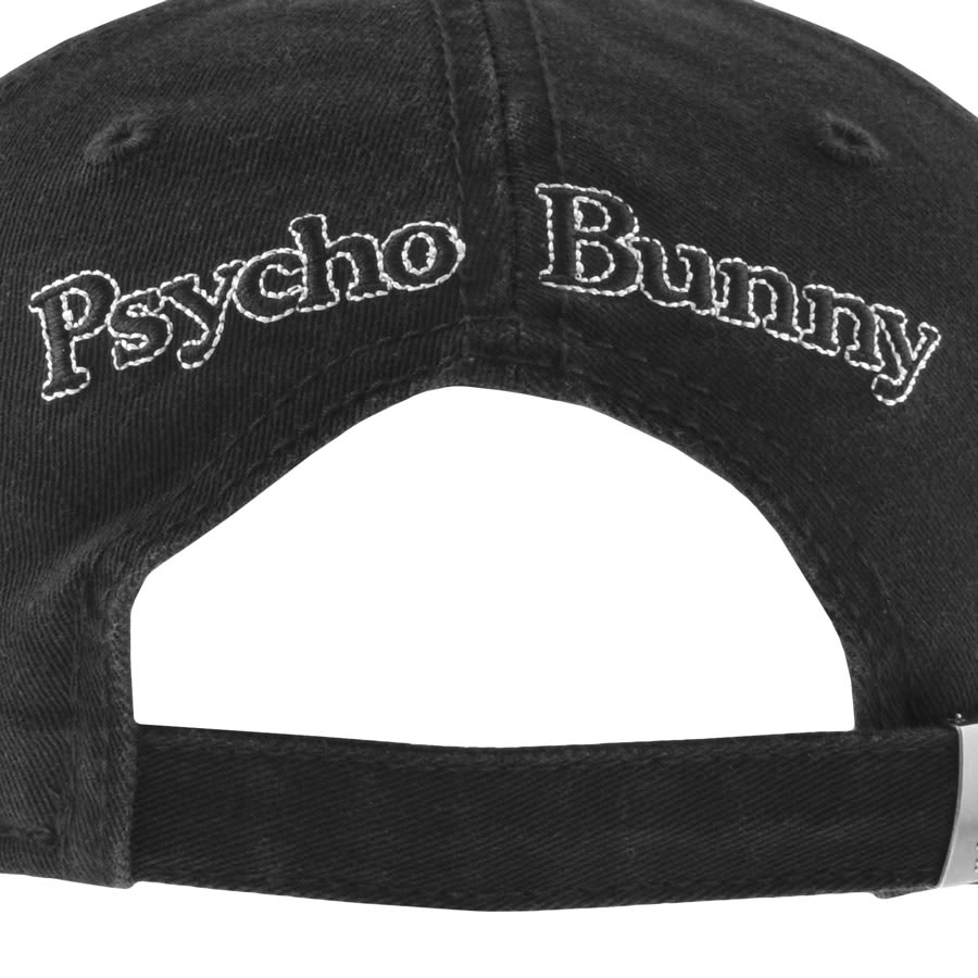 Image number 3 for Psycho Bunny Baseball Cap Black