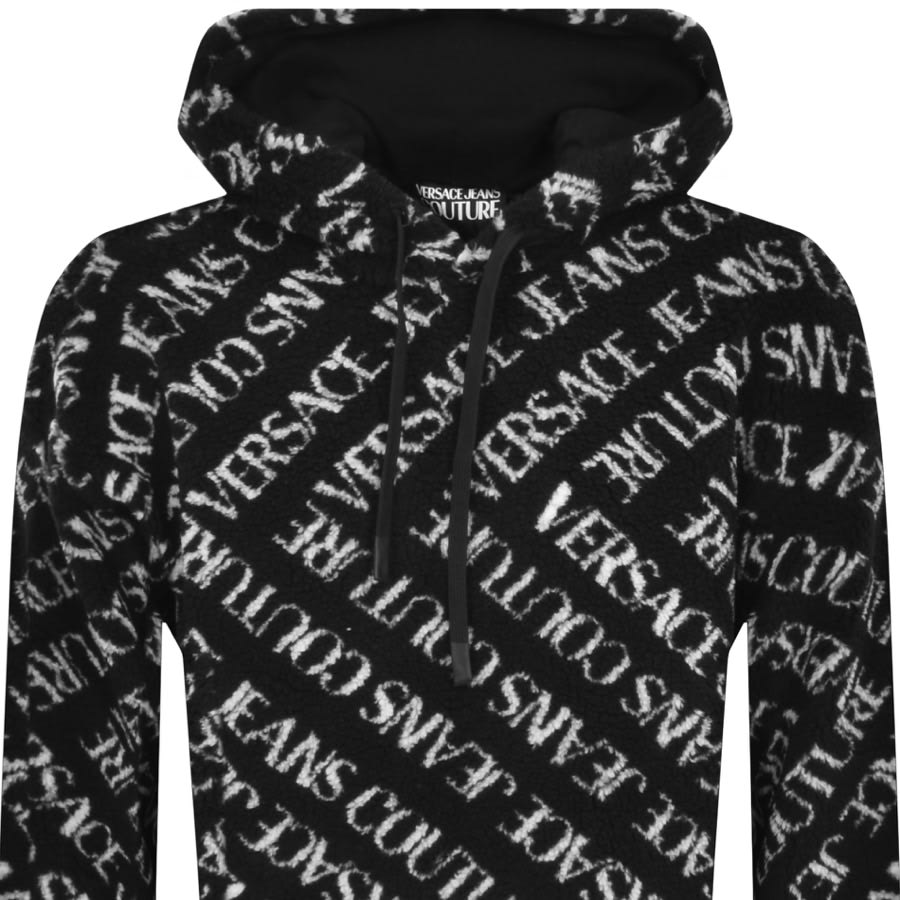 Image number 2 for Versace Jeans Couture Teddy Hoodie Black
