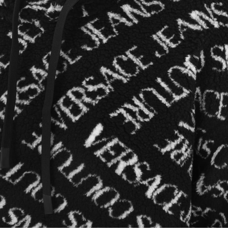 Image number 3 for Versace Jeans Couture Teddy Hoodie Black