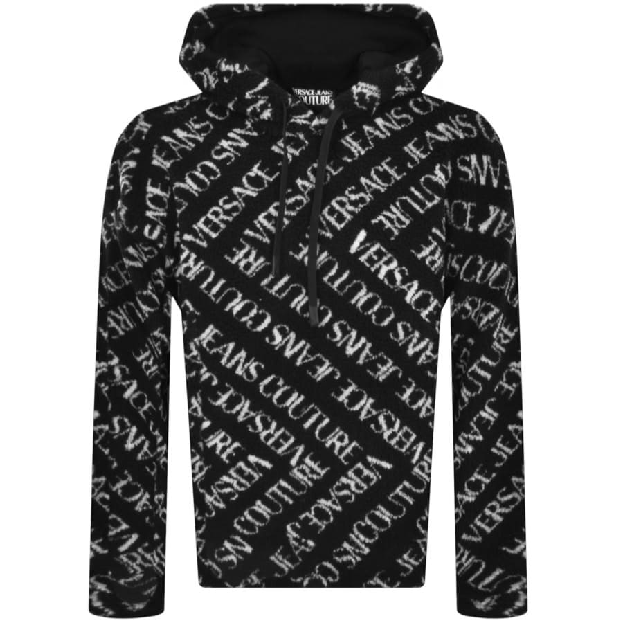 Image number 1 for Versace Jeans Couture Teddy Hoodie Black