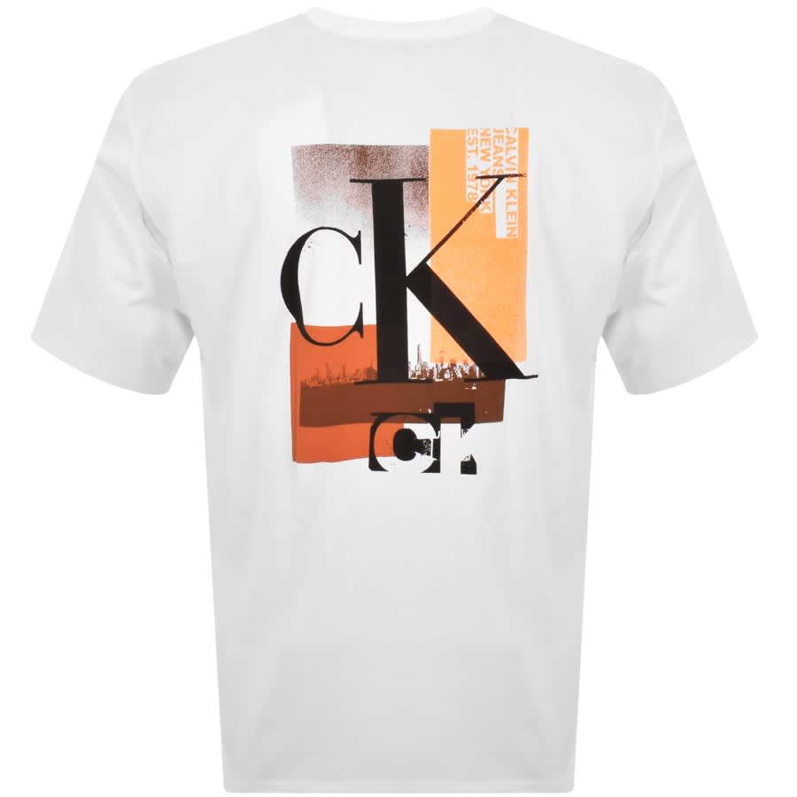 Image number 3 for Calvin Klein Jeans Layer T Shirt White