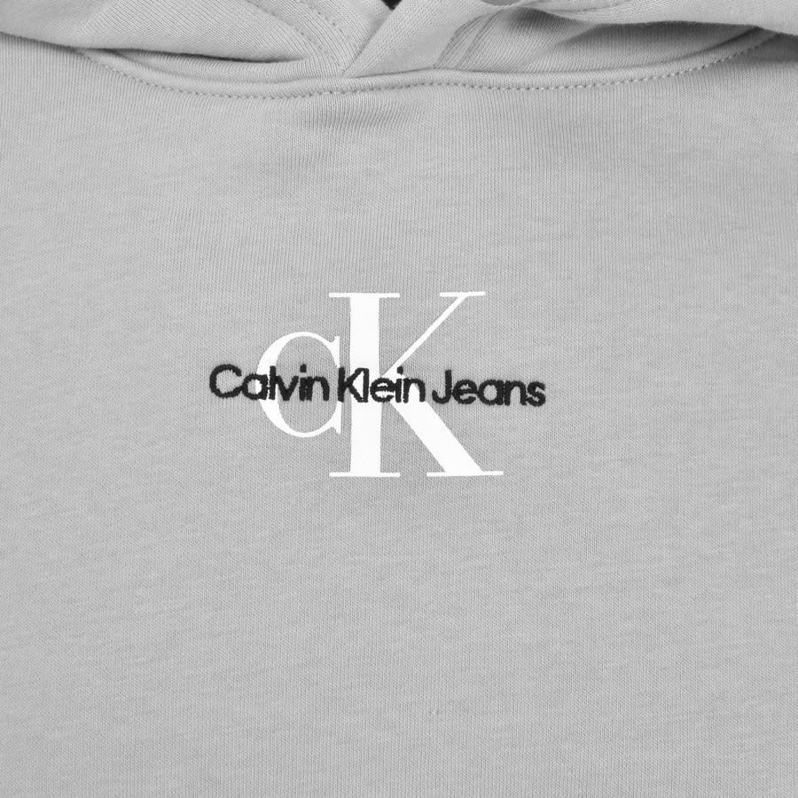 Image number 3 for Calvin Klein Jeans Monologo Hoodie Grey