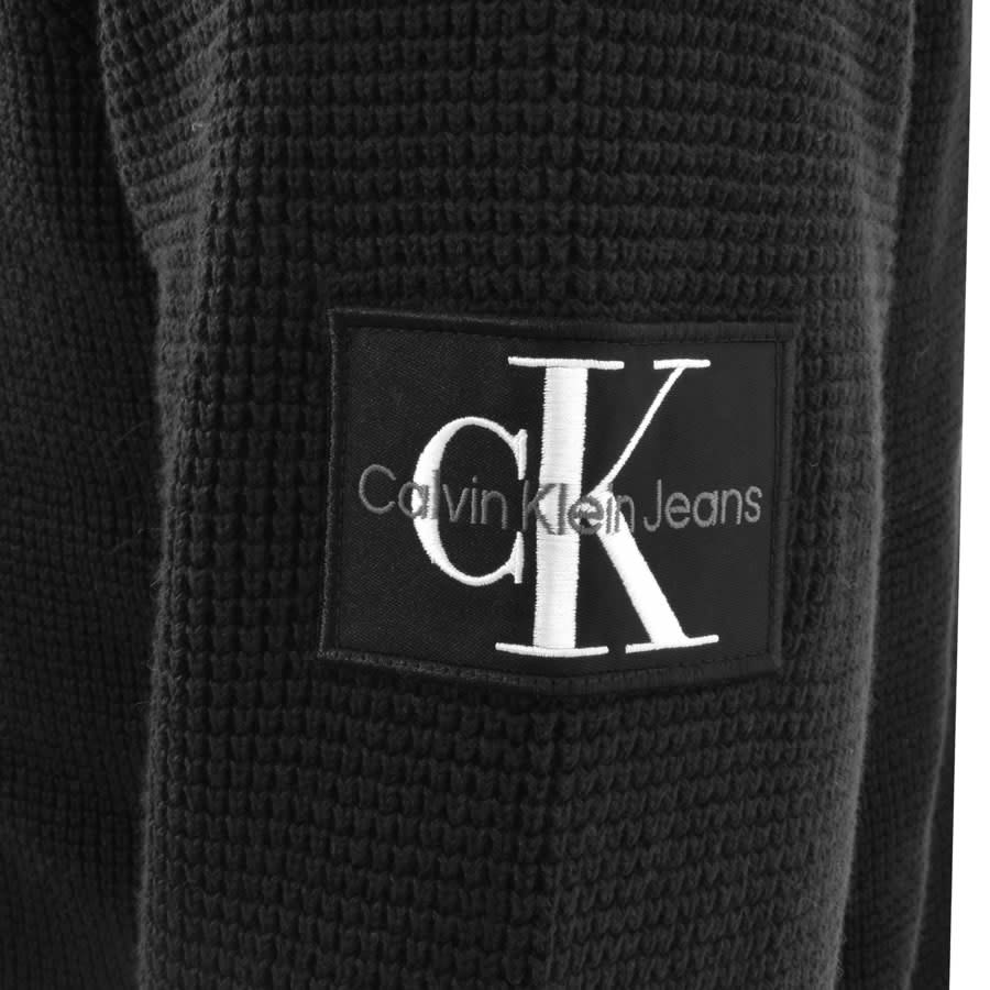 Image number 3 for Calvin Klein Jeans Badge Easy Jumper Black