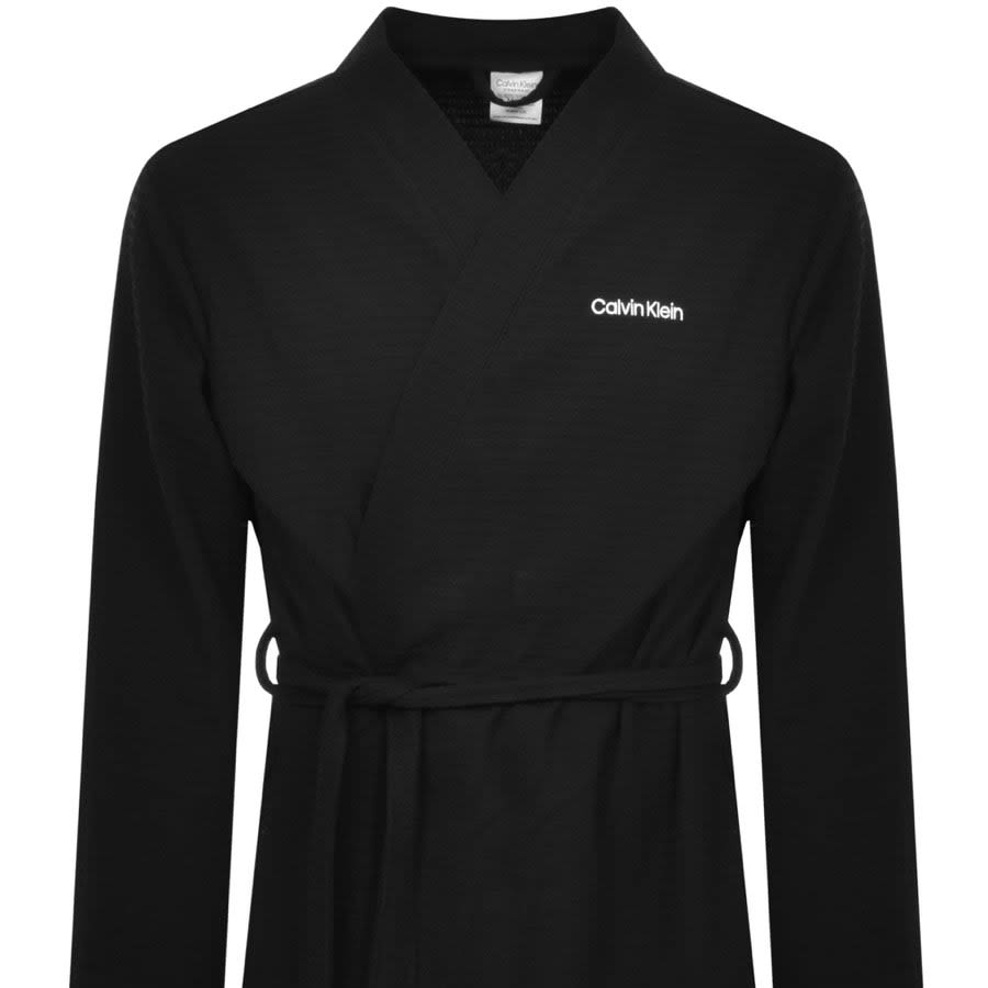 Image number 2 for Calvin Klein Dressing Gown Black
