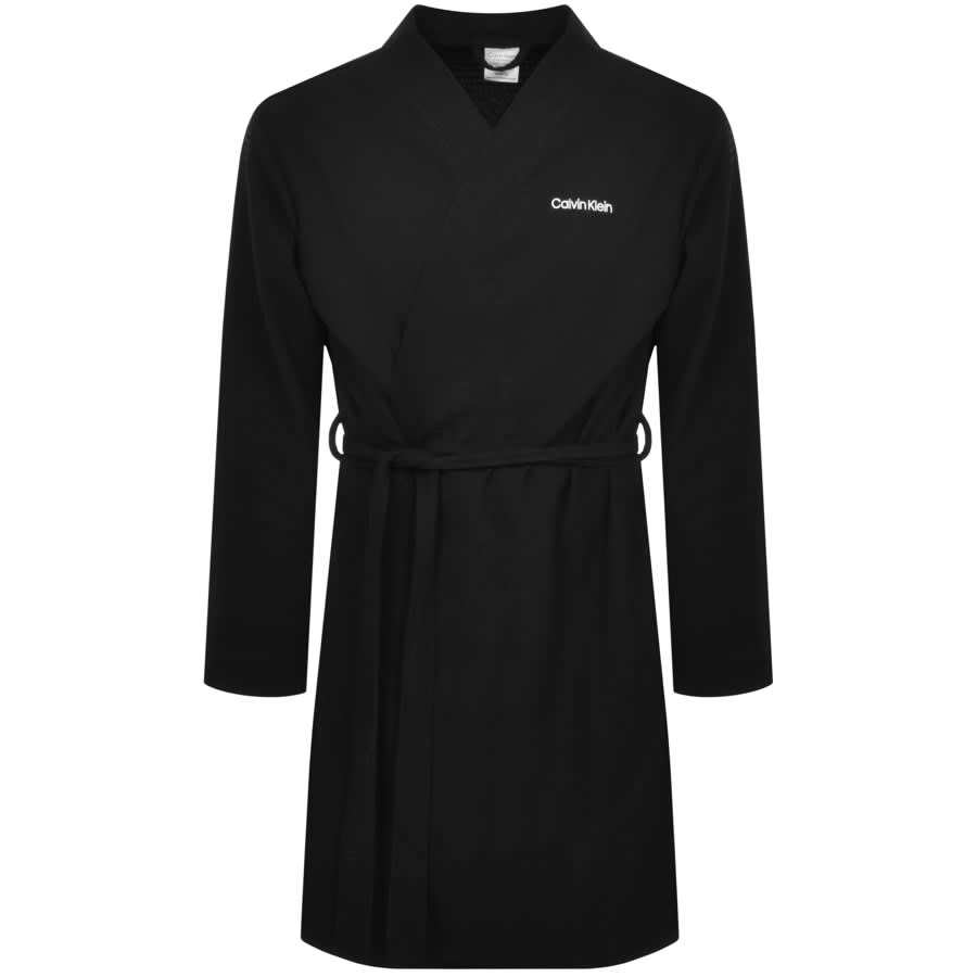 Image number 1 for Calvin Klein Dressing Gown Black