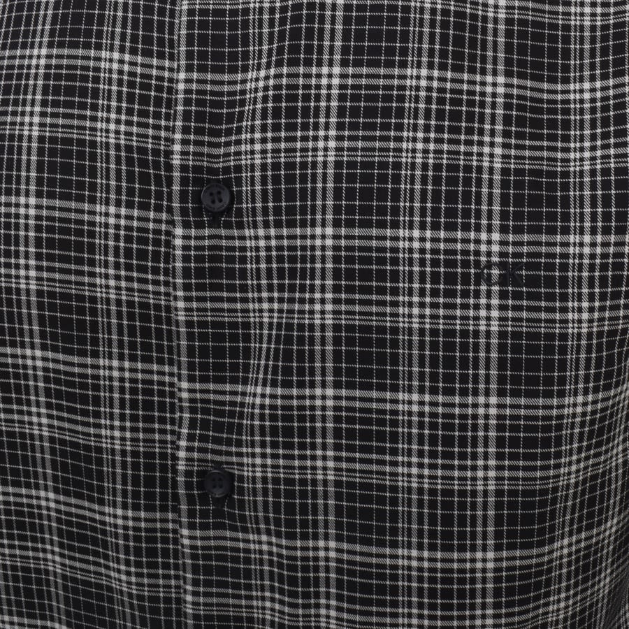 Image number 3 for Calvin Klein Long Sleeve Check Shirt Black