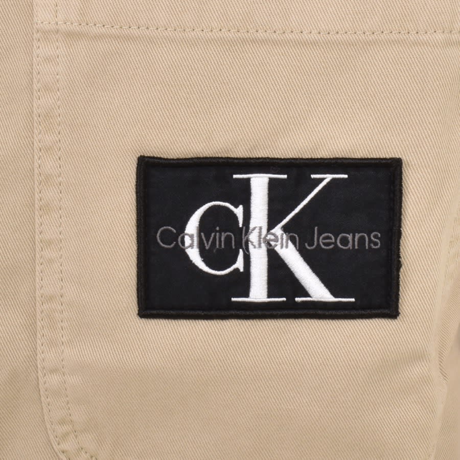 Image number 3 for Calvin Klein Jeans Utility Long Sleeve Shirt Beige