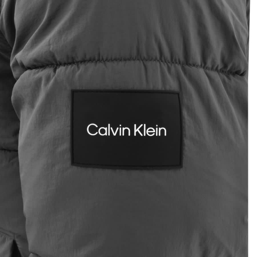Image number 3 for Calvin Klein Nylon Puffer Jacket Grey