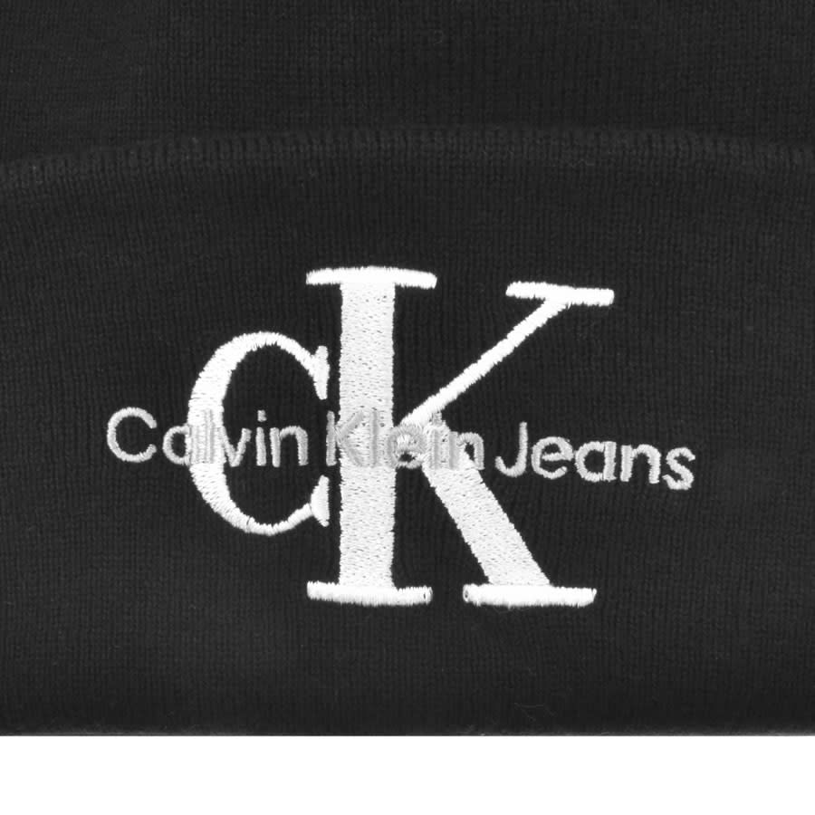 Image number 3 for Calvin Klein Jeans Knit Beanie Hat Black