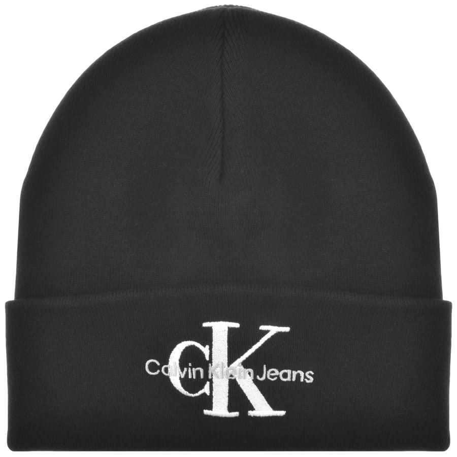 Image number 1 for Calvin Klein Jeans Knit Beanie Hat Black
