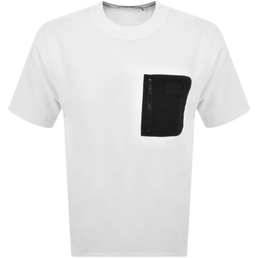 Image number 1 for Calvin Klein Jeans Mix Media T Shirt White